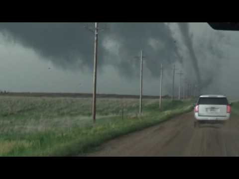 TORNADO ON THE ROAD DODGE CITY KANSAS