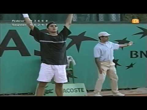 Roland Garros 2001 Roger Federer vs Sargis Sargsian
