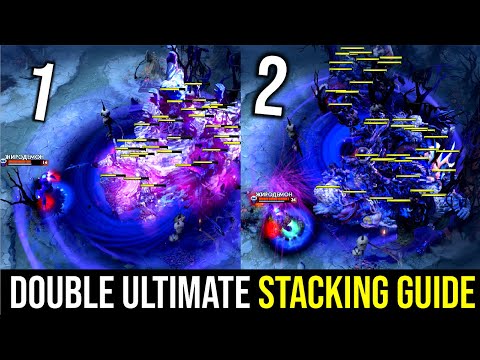 DOUBLE ULTIMATE STACKING GUIDE..!! Carry Enigma Aghanim Scepter Rampage by Goodwin 7.25 | Dota 2