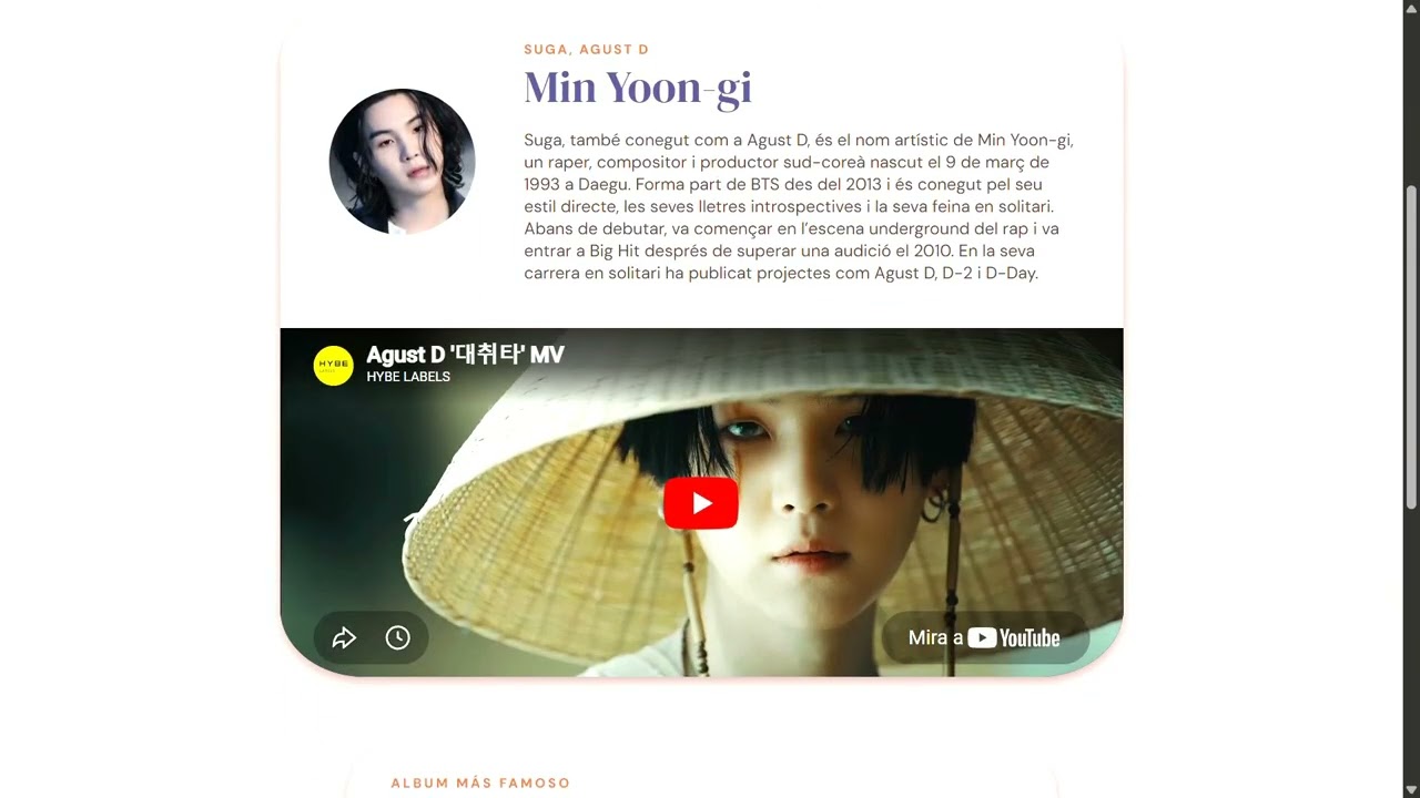 Video web artistes