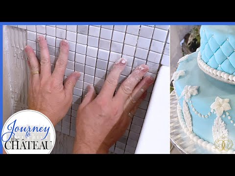 CHATEAU bathroom RENOVATION continues, and making a WEDDING CAKE - Journey to the Château, Ep. 118