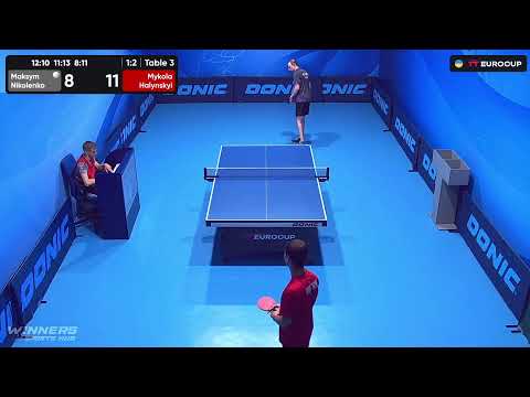 19:15 Maksym Nikolenko - Mykola Halynskyi 15.07.2023 TT Euro.Cup Ukraine Star. TABLE 3