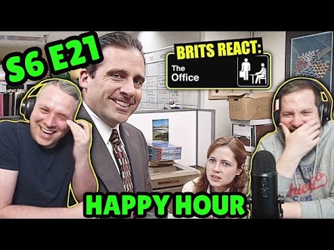 British Guys HILARIOUS The Office Reaction | Season 6 Episode 21 (Happy Hour)