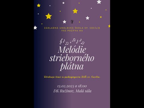 „Melódie striebornéhoplátna“  13.2.2025 o 18:00 DK Ružinov