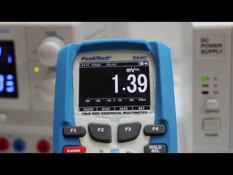 PeakTech 3440 Multímetro gráfico, breve descripción