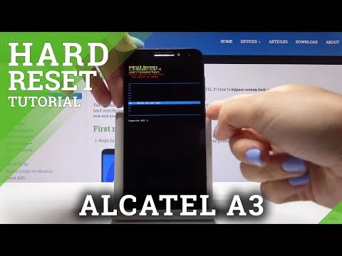 How to Hard Reset ALCATEL A3 - Wipe Data / Bypass Screen Lock
