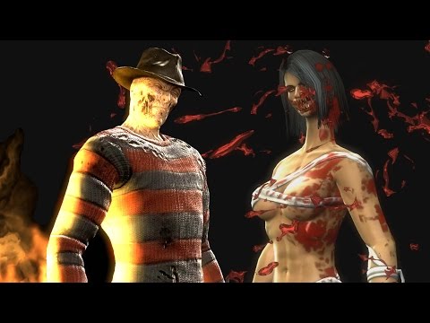Mortal Kombat 9 - All Characters/Costumes Perform Stryker Victory Pose (Including Kratos) MOD Video