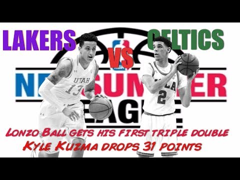 Summer League Lakers Vs Celtics: Ball drop a triple double, Kyle Kuzma erupts for 31 points!