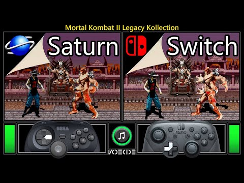 Mortal Kombat II Legacy Kollection (Sega Saturn vs Nintendo Switch) Real Hardware Comparison