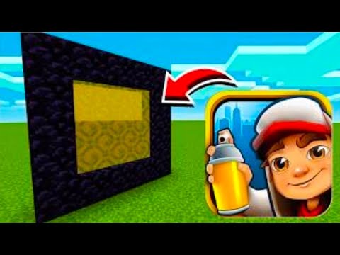 How To Make A Portal To Subway Surfers in Minecraft!