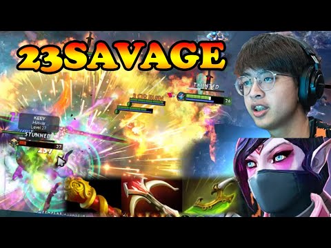 [GIVEAWAY] 23SAVAGE TA PHYSICAL BURST MODE VS ANNOYING HUSKAR MID | DOTA2ORBS
