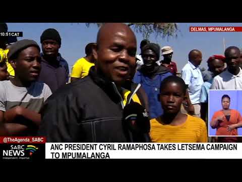 Ramaphosa arrives in Delmas for the ANC's Letsema campaign
