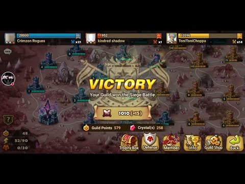 Siege Battle Result Fighter 2, Rank 1, Summoners War Stream