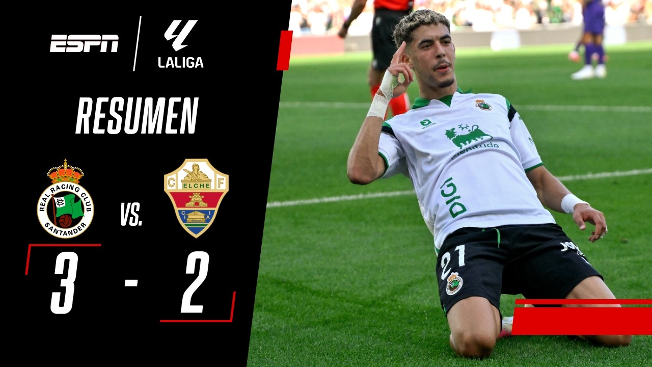 HAT-TRICK DE ZABIRI PARA VENCER AL ELCHE DE LOS ARGENTINOS | Racing de Santander 3-2 Elche | RESUMEN
