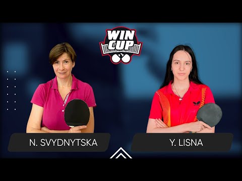 15:00 Nataliia Svydnytska - Yaroslava Lisna West 5 WIN CUP 16.07.2024 | Table Tennis WINCUP