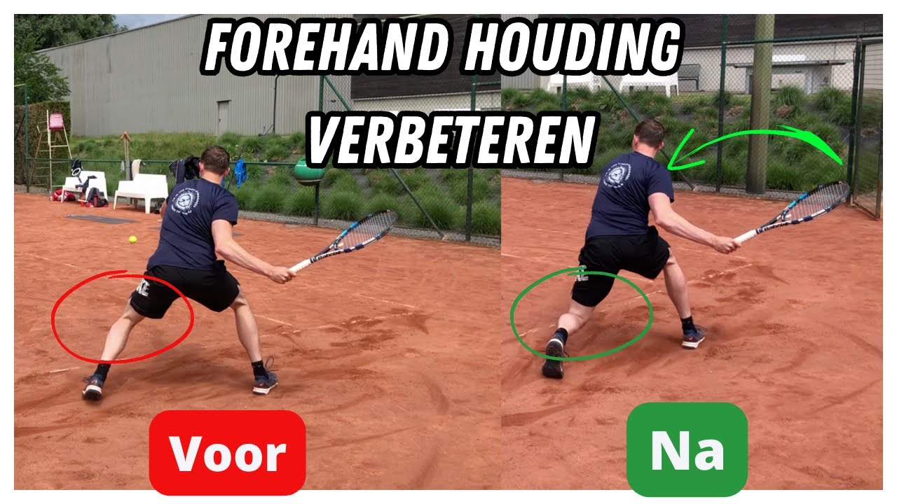 Voetenwerk + houding bij de forehand