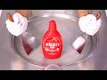 How To Make HERSHEY S STRAWBERRY SYRUP Ice Cream Rolls ASMR No Talking