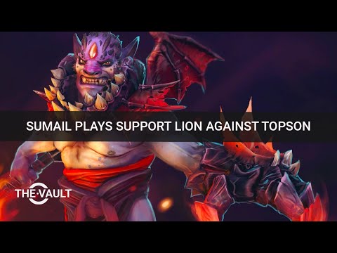 OG SumaiL support lion laning against OG Topson's void