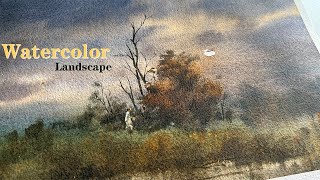 Moonlight in memory |  Vibe Watercolor Painting