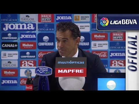 Rueda de Prensa de Luis García Plaza tras el Getafe CF (1-1) Elche CF - HD