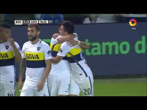 Gol golazo de Maroni   Boca Juniors vs Arsenal 3 0 Primera División 2017