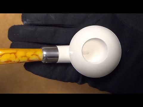 Pipa in Schiuma “Bent Bulldog“ Silver A/M (SCH44)