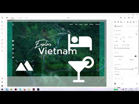 Travel Guide Landing Page Designing In Adobe XD | Time Lapse