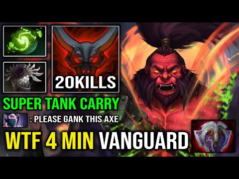 WTF 4Min Vanguard Creep Skipping Axe Super Tank | Nonstop Chop Chop with Pro Berserk Call Dota 2