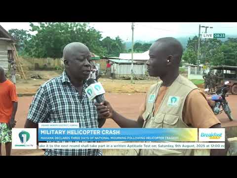 Purification Rites Planned as Sikaman Mourns Helicopter Crash Victims  |  Breakfast Daily