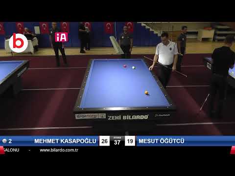 MEHMET KASAPOĞLU & MESUT ÖĞÜTCÜ Bilardo Maçı - 2019 TÜRKİYE KUPASI 2.ETAP ERKEKLER-3.ÖN ELEME