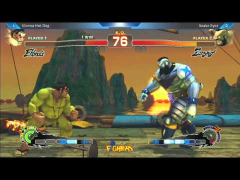 USF4 Vienna Hot Dog vs Snake Eyez - Location Test