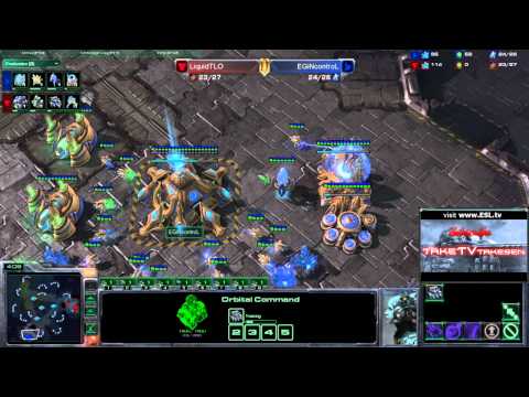 Starcraft II G139 LiquidTLO(T) vs EGiNcontroL(P) Testbug (MLG Gruppenphase)