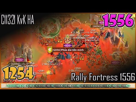 #1254 vs #1556 :Rally  Pháo đài 1556 tại Pass 7 #C11321 Rise of Kingdoms