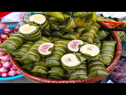 Country Street Market Food Tour, Amazing Prek Pnov Market Morning Scenes, Amazing Cambodia