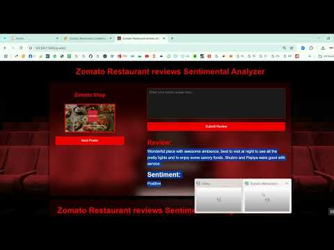 Zomato Restaurant Reviews Sentimental Analyzer in Python Projects