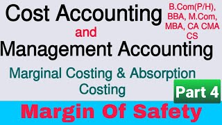 Cost & Management Accounting | Margin of safety (MOS) | Elife Institute