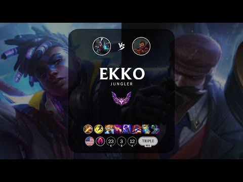 Ekko Jungle vs Graves - NA Master Patch 13.6
