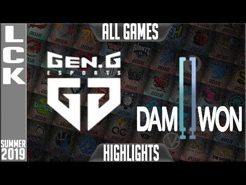 GEN vs DWG Highlights ALL GAMES | LCK Summer 2019 Week 1 Day 1 | Gen.G vs Damwon Gaming