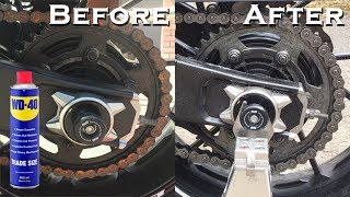 How to Clean a Rusty Chain | WD40 vs Rusty Chain