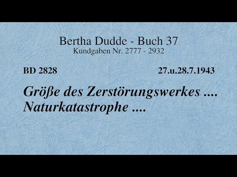 BD 2828 - GRÖSSE DES ZERSTÖRUNGSWERKES .... NATURKATASTROPHE ....