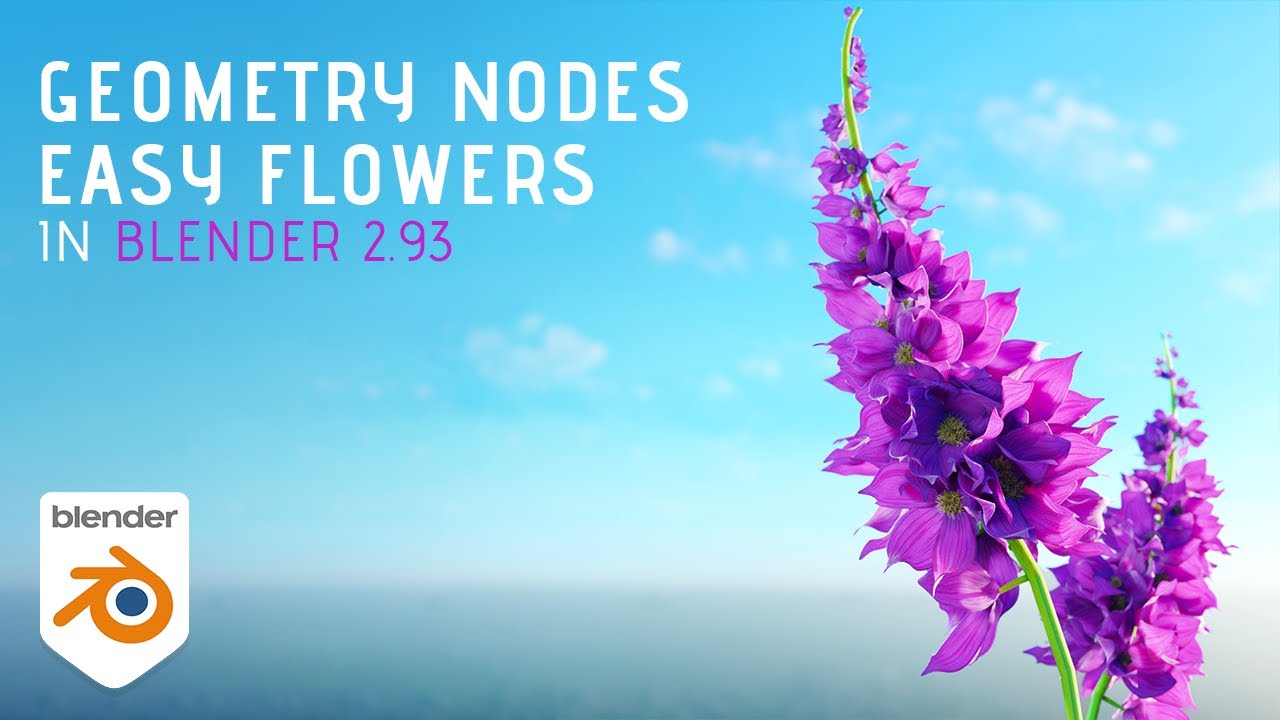 Blooming Flower Animation with Geometry Nodes [OUTDATED]