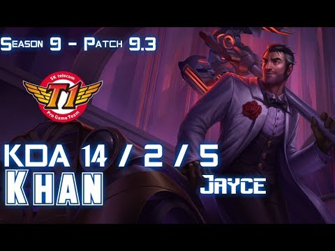 SKT Khan JAYCE vs EKKO Mid - Patch 9.3 KR Ranked