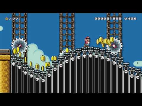 雲海ビッグウェーブ / Big Wave Surfing!! by ふるくし ~ SUPER MARIO MAKER ~ NO COMMENTARY 1AR