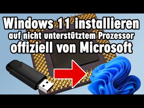 Windows 11 trotzdem installieren Prozessor wird nicht unterstützt - Registry Schlüssel Trick Video