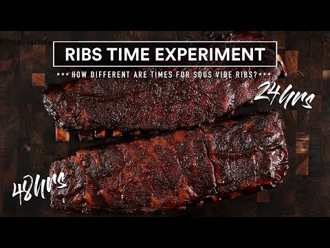 Sous Vide RIBS, TIME Experiment!