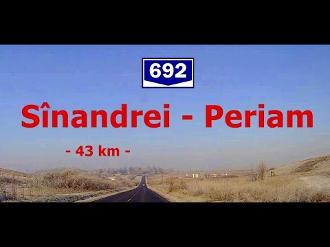 DJ 692:  Sînandrei - Periam. (Timelapse 2x - Real sound) - Jan. 22, 2016