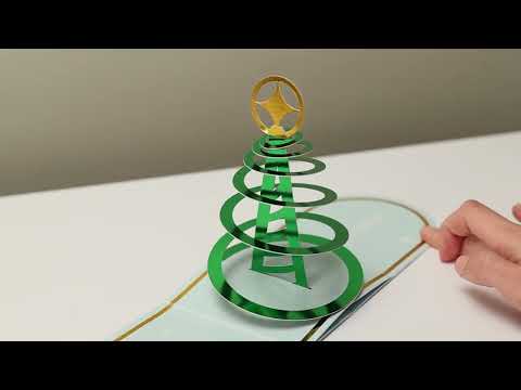 Cosmic Tree Holiday Pop-Up Cards - Set of 8