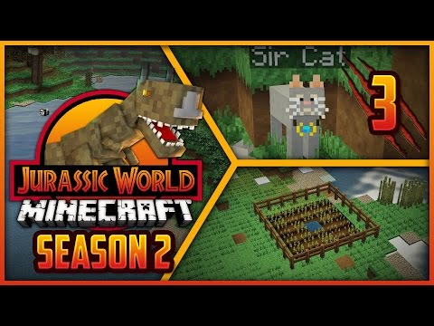 Minecraft Jurassic World S2 - Episode 3 - WE GOT A CAT!