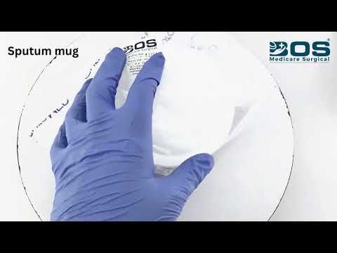 Spitting mug plastic white color, for medical use