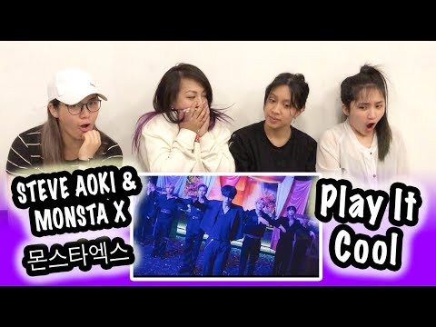 [MV REACTION] MONSTA X 몬스타엑스 & STEVE AOKI -- PLAY IT COOL